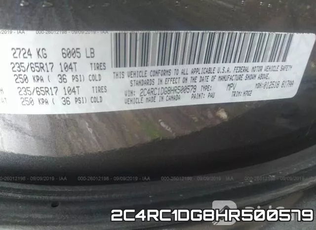 2C4RC1DG8HR500579 фото 10
