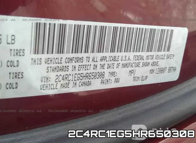 2C4RC1EG5HR650308 фото 10