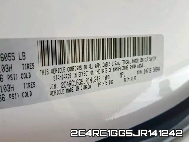 2C4RC1GG5JR141242 фото 2