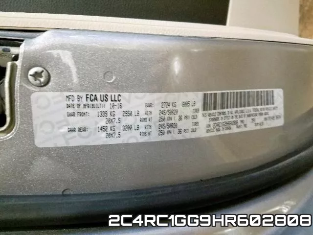 2C4RC1GG9HR602808 фото 2