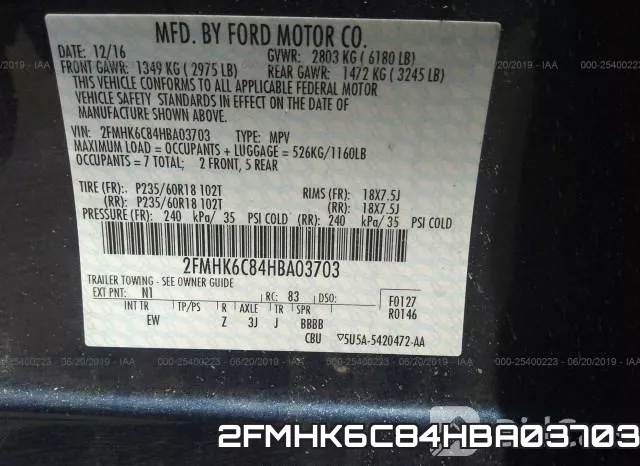 2FMHK6C84HBA03703 фото 10
