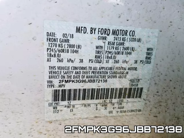 2FMPK3G96JBB72138 фото 2