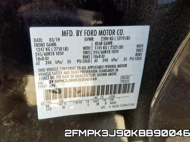 2FMPK3J90KBB90046 фото 2