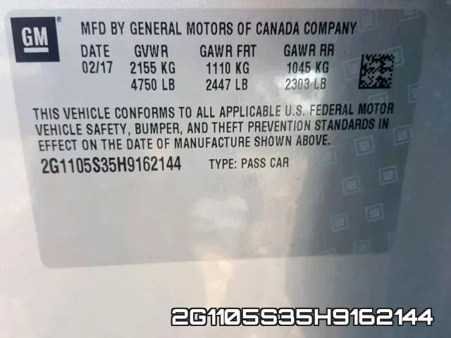 2G1105S35H9162144 фото 2