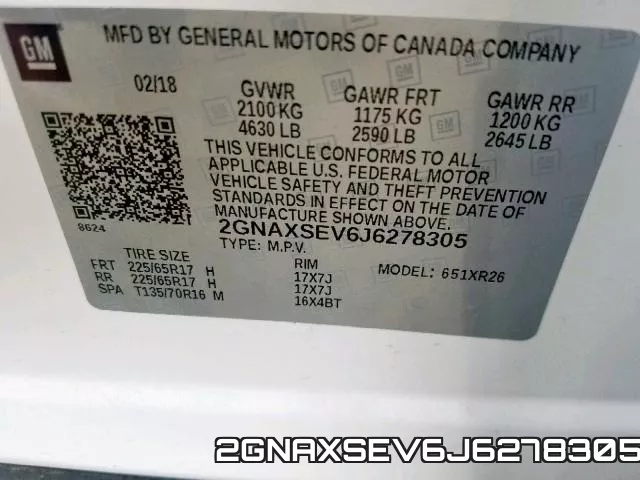 2GNAXSEV6J6278305 фото 2