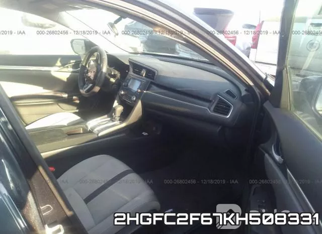 2HGFC2F67KH508331 фото 6