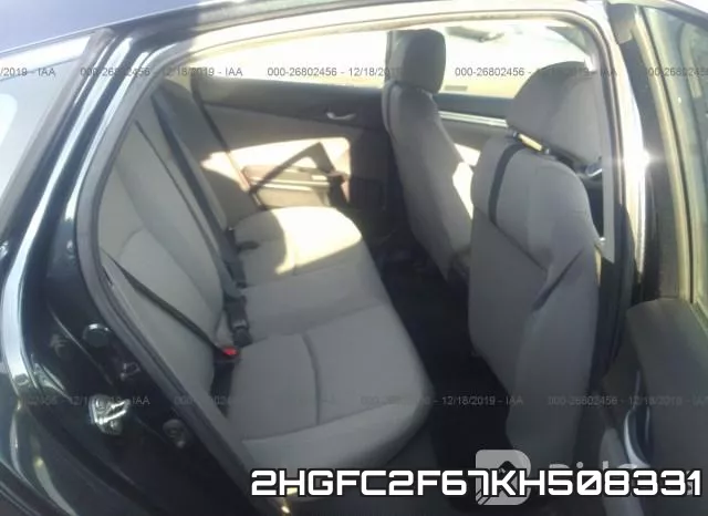 2HGFC2F67KH508331 фото 9