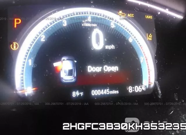 2HGFC3B30KH353235 фото 8