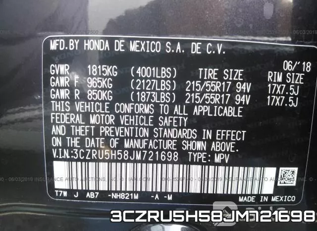 3CZRU5H58JM721698 фото 10