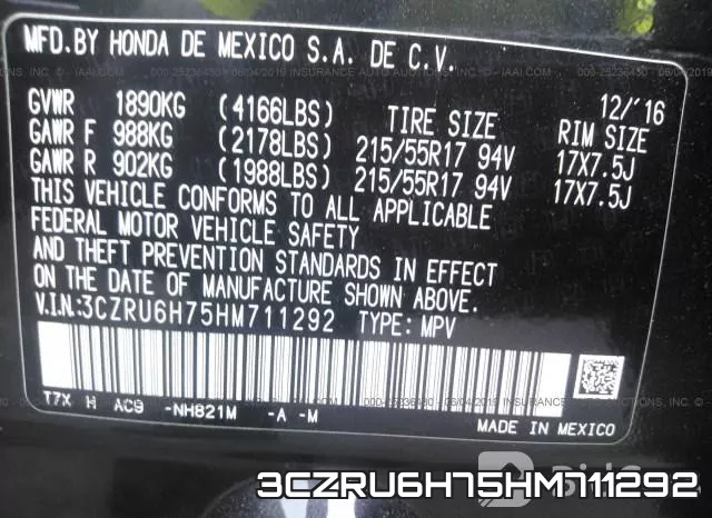 3CZRU6H75HM711292 фото 10