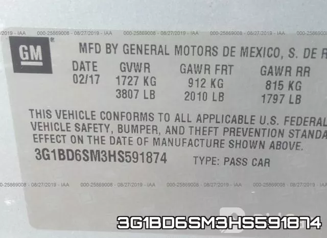 3G1BD6SM3HS591874 фото 10