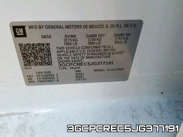 3GCPCREC5JG377191 фото 2