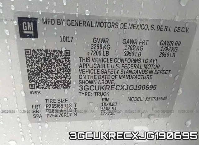 3GCUKRECXJG190695 фото 10