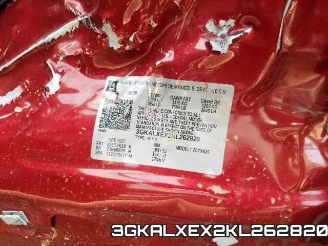 3GKALXEX2KL262820 фото 2