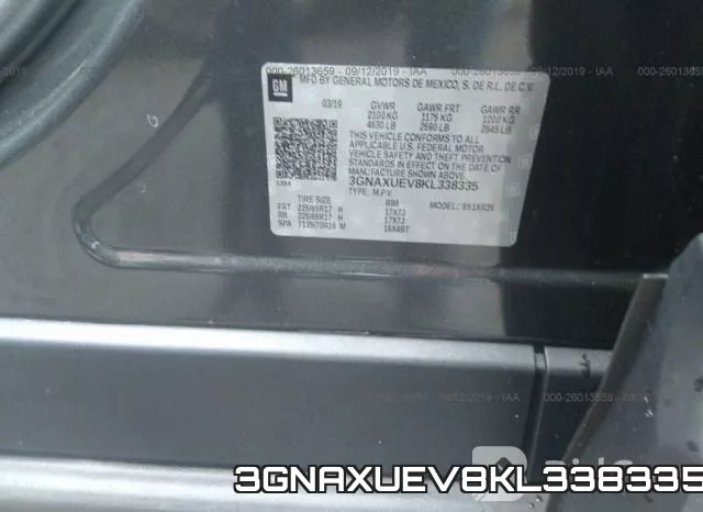 3GNAXUEV8KL338335 фото 10