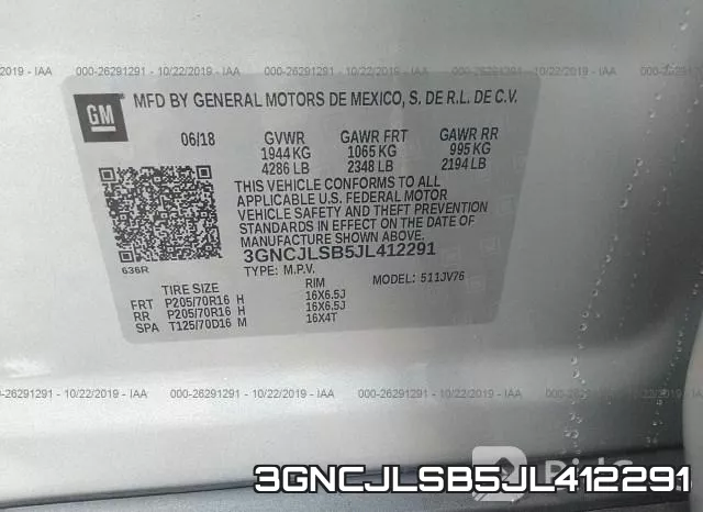 3GNCJLSB5JL412291 фото 10