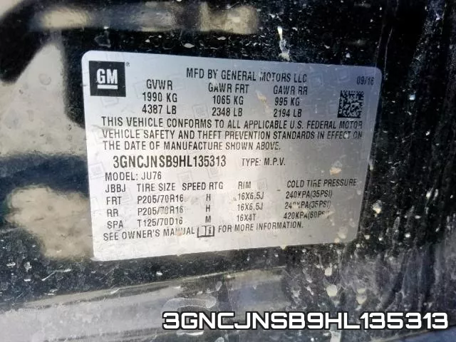 3GNCJNSB9HL135313 фото 2
