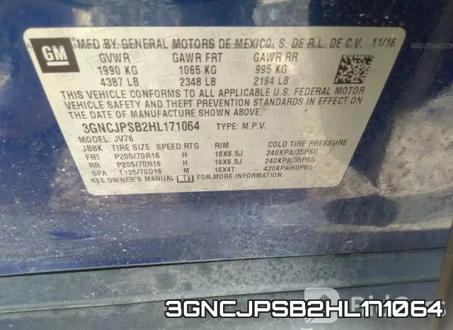 3GNCJPSB2HL171064 фото 10