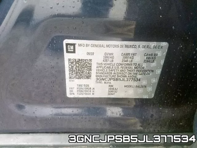 3GNCJPSB5JL377534 фото 2