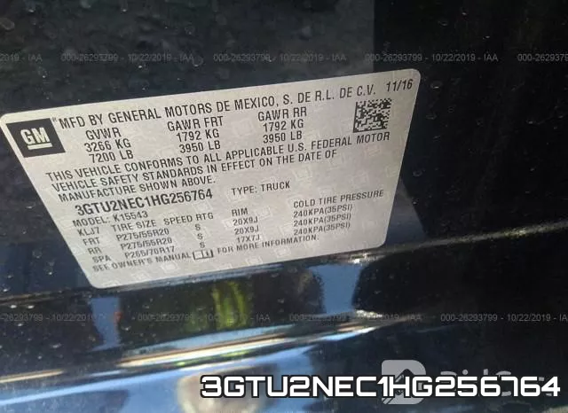 3GTU2NEC1HG256764 фото 10
