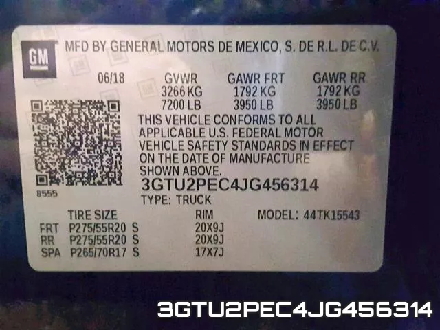 3GTU2PEC4JG456314 фото 2