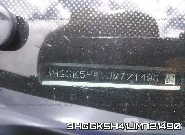 3HGGK5H41JM721490 фото 9