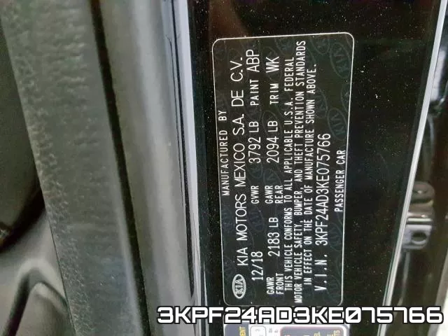 3KPF24AD3KE075766 фото 2