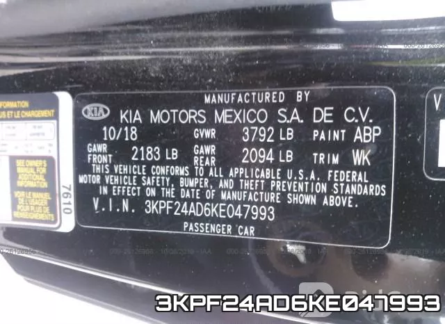 3KPF24AD6KE047993 фото 9