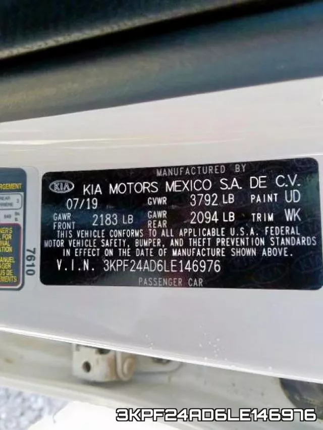 3KPF24AD6LE146976 фото 2