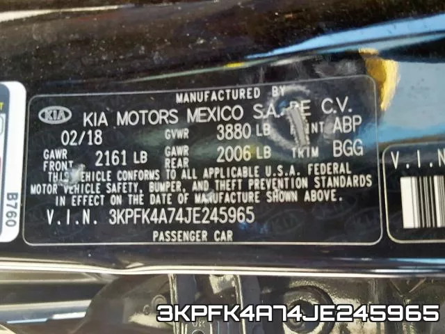 3KPFK4A74JE245965 фото 2