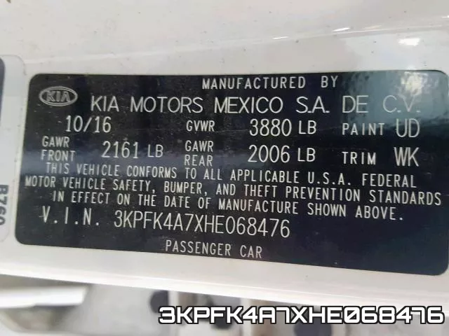 3KPFK4A7XHE068476 фото 2