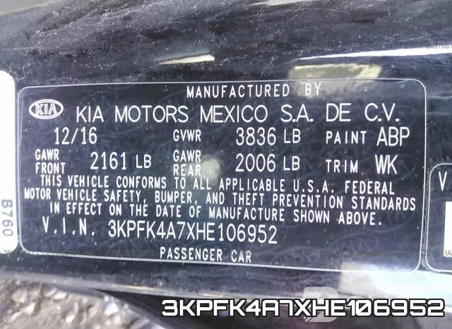 3KPFK4A7XHE106952 фото 10