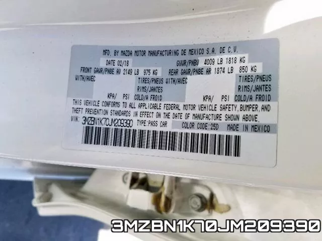 3MZBN1K70JM209390 фото 2