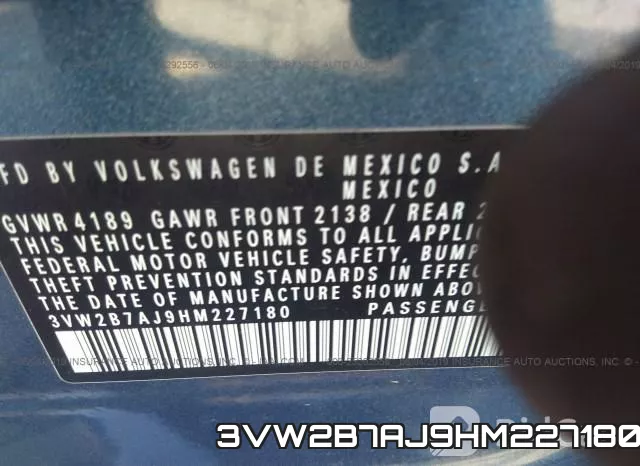 3VW2B7AJ9HM227180 фото 10