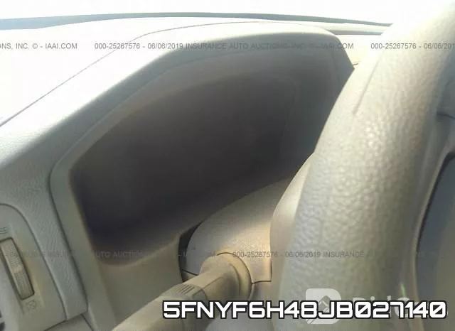 5FNYF6H48JB027140 фото 8