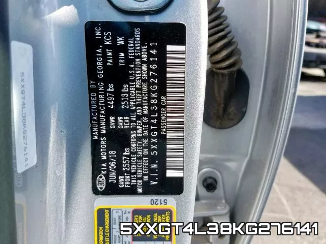 5XXGT4L38KG276141 фото 2