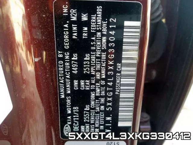 5XXGT4L3XKG330412 фото 2