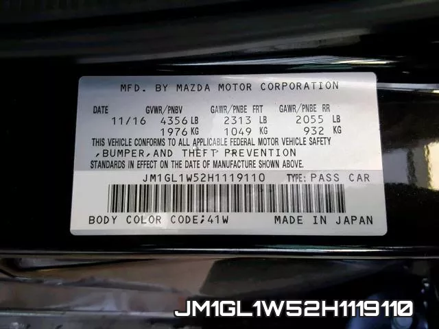 JM1GL1W52H1119110 фото 2