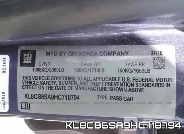 KL8CB6SA9HC718794 фото 10