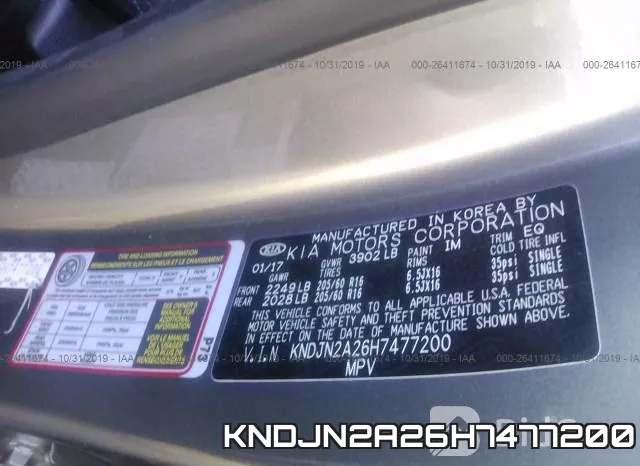 KNDJN2A26H7477200 фото 8