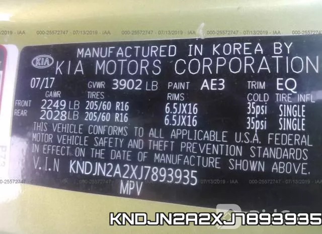 KNDJN2A2XJ7893935 фото 10