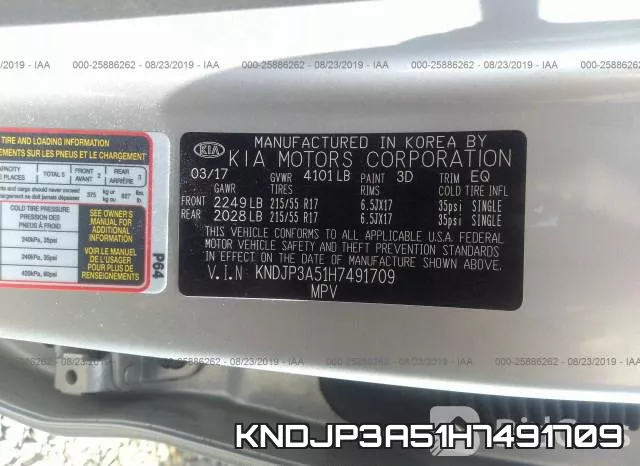 KNDJP3A51H7491709 фото 10