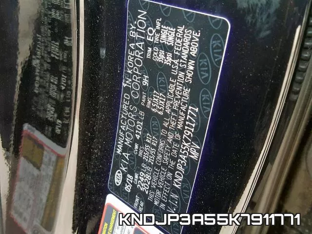 KNDJP3A55K7911771 фото 2