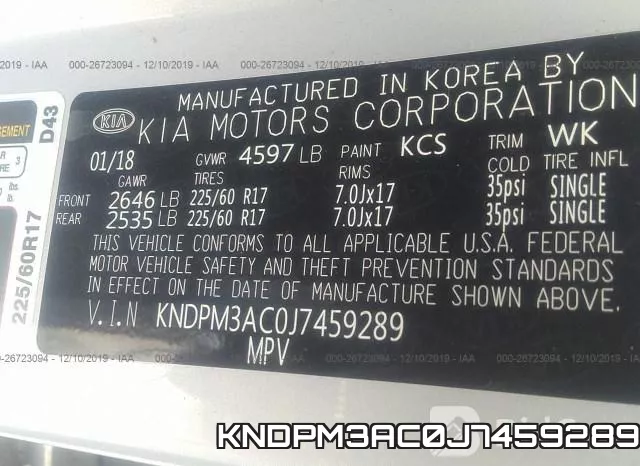 KNDPM3AC0J7459289 фото 10