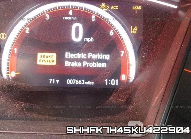 SHHFK7H45KU422904 фото 8