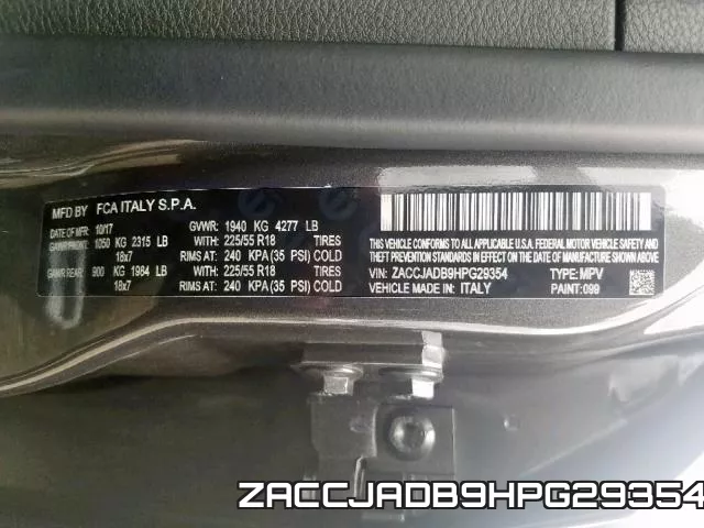 ZACCJADB9HPG29354 фото 2