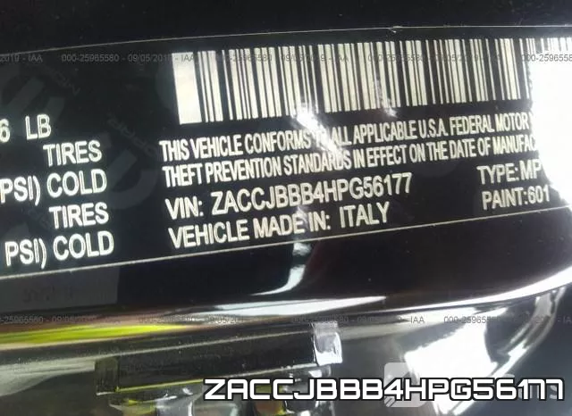 ZACCJBBB4HPG56177 фото 8