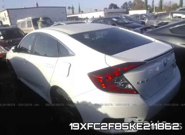 19XFC2F85KE211862 фото 4