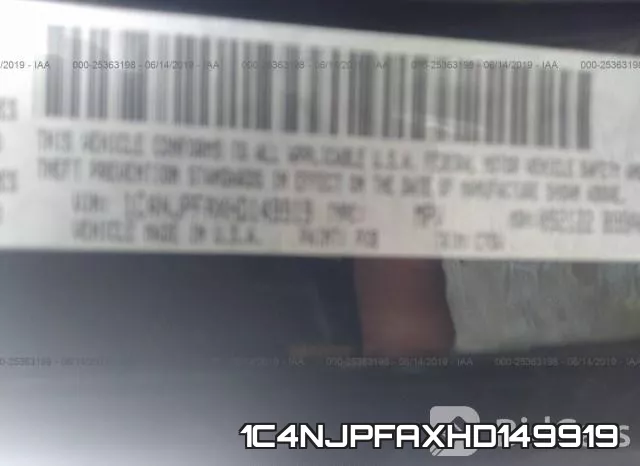 1C4NJPFAXHD149919 фото 8