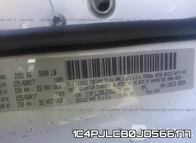 1C4PJLCB0JD566177 фото 10